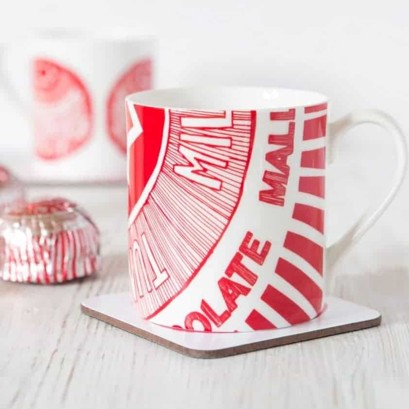 Tunnock's Caramel Wafer & Teacake Chunky Ceramic China Mug - Scottish Gift (China Teacake Wrapper)