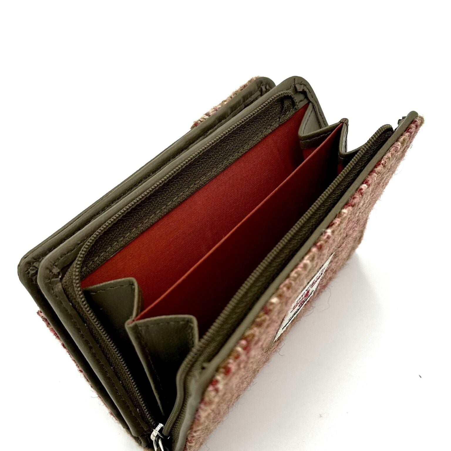 Maccessori Ladies Envelope Purse with Harris Tweed Purple Check Fabric – Image 3 | Harris Tweed Scotland