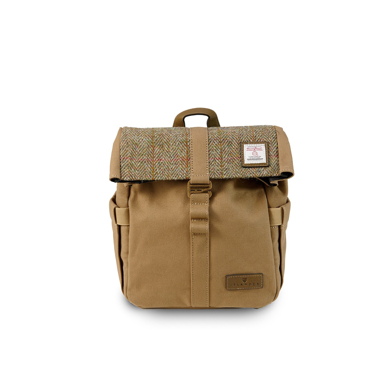 Islander Canvas Harris Tweed Lunch Bag (Chestnut Herringbone)