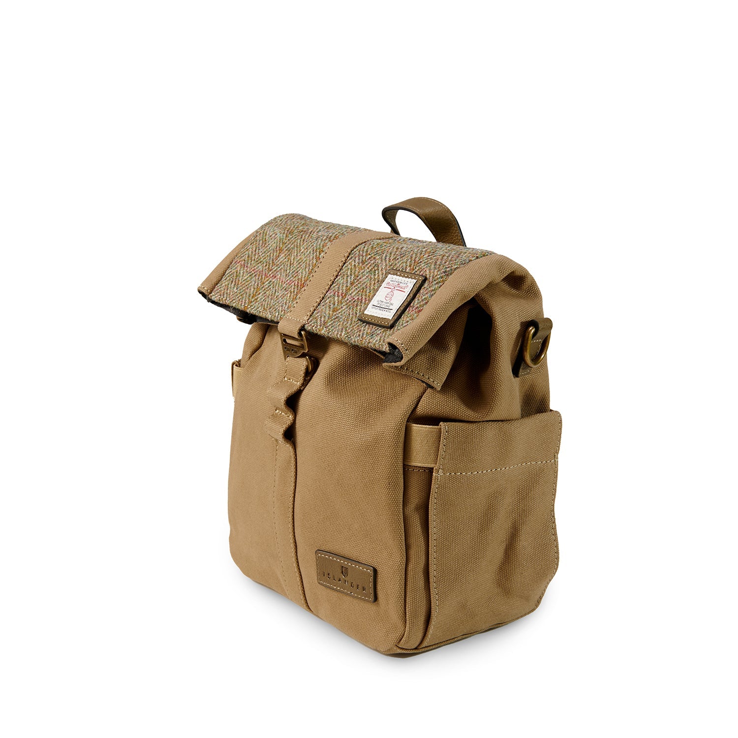 Islander Canvas Harris Tweed Lunch Bag (Chestnut Herringbone)