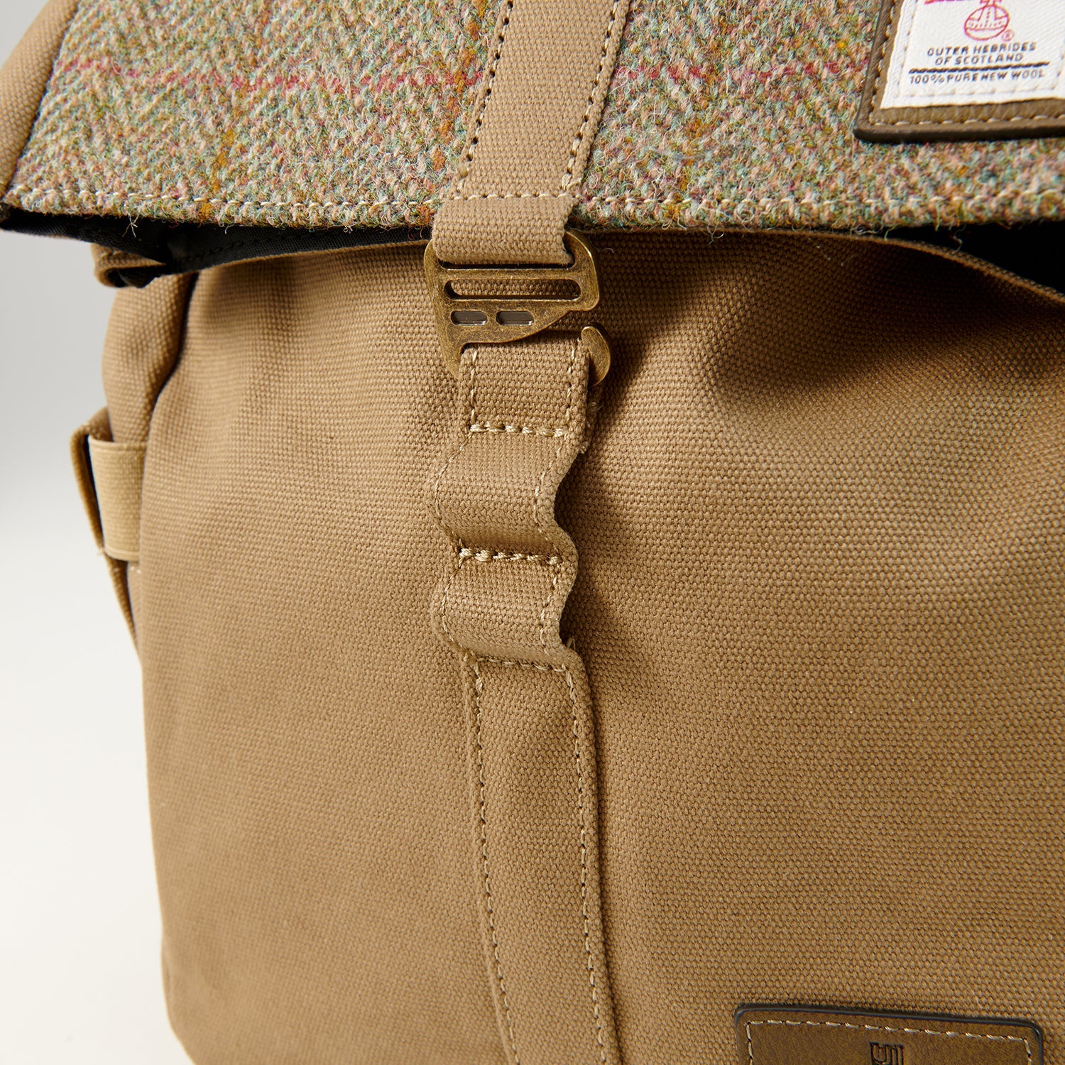 Islander Canvas Harris Tweed Lunch Bag (Chestnut Herringbone)
