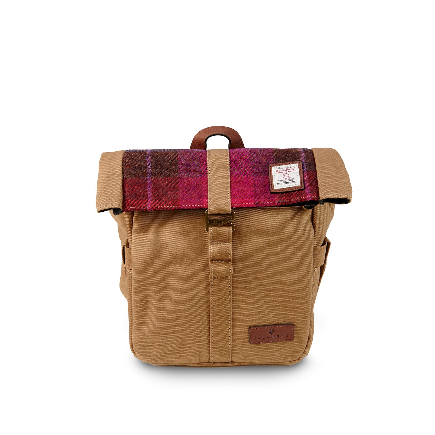 Islander Canvas Harris Tweed Lunch Bag (Fuchsia)