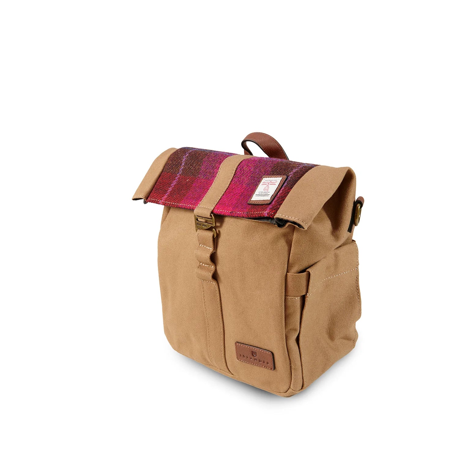 Islander Canvas Harris Tweed Lunch Bag (Fuchsia)