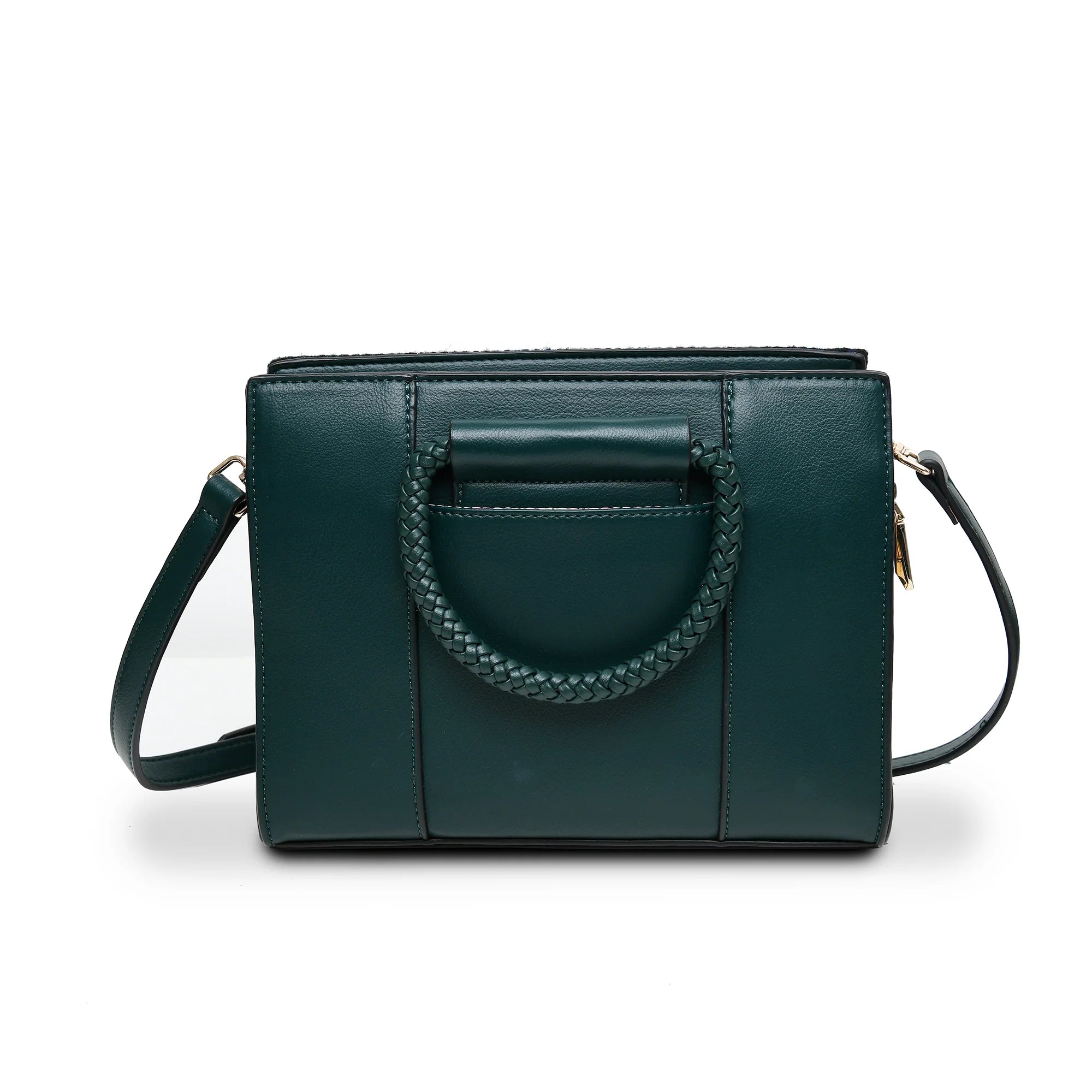 Islander Arran Tote Bag with Harris Tweed - Black Watch Tartan