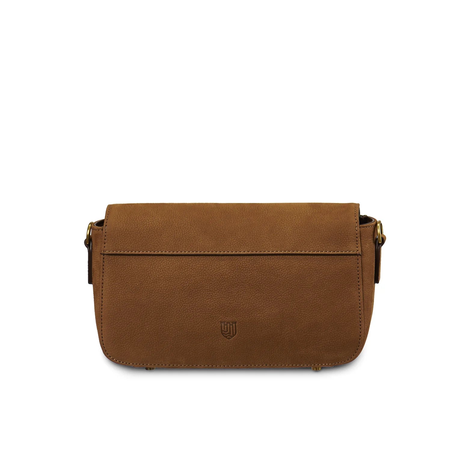 Islander Leather Caithness Clutch Harris Tweed Bag - Chestnut-Blue Tartan