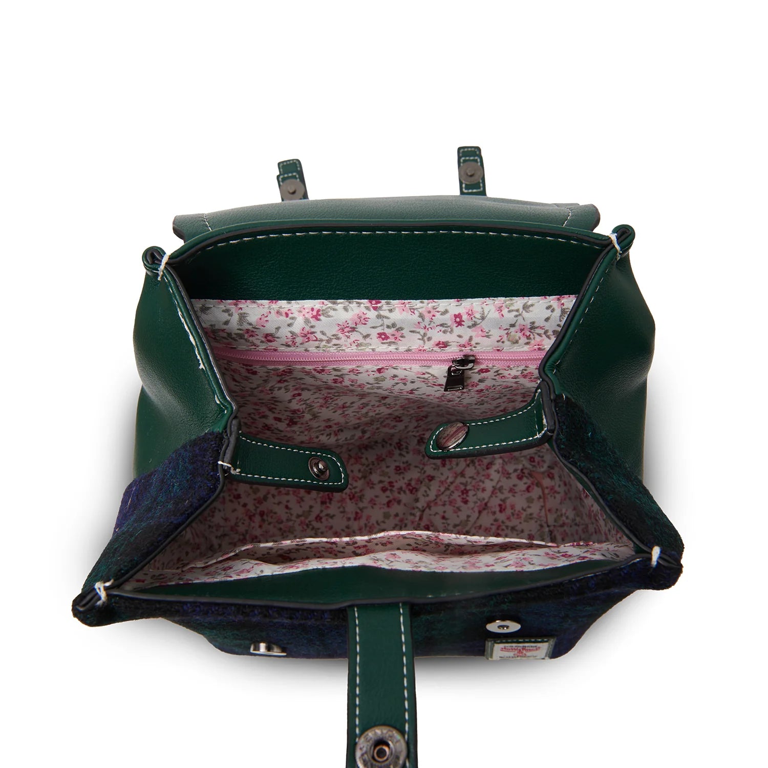 Islander Jura Backpack with Harris Tweed (Islander Blue & Beige Tartan)