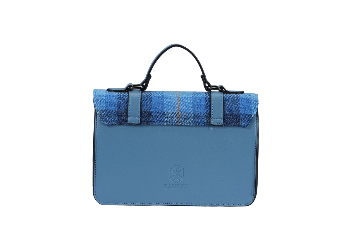 Raebury Harris Tweed Medium Satchel Bag (Macleod Tartan)