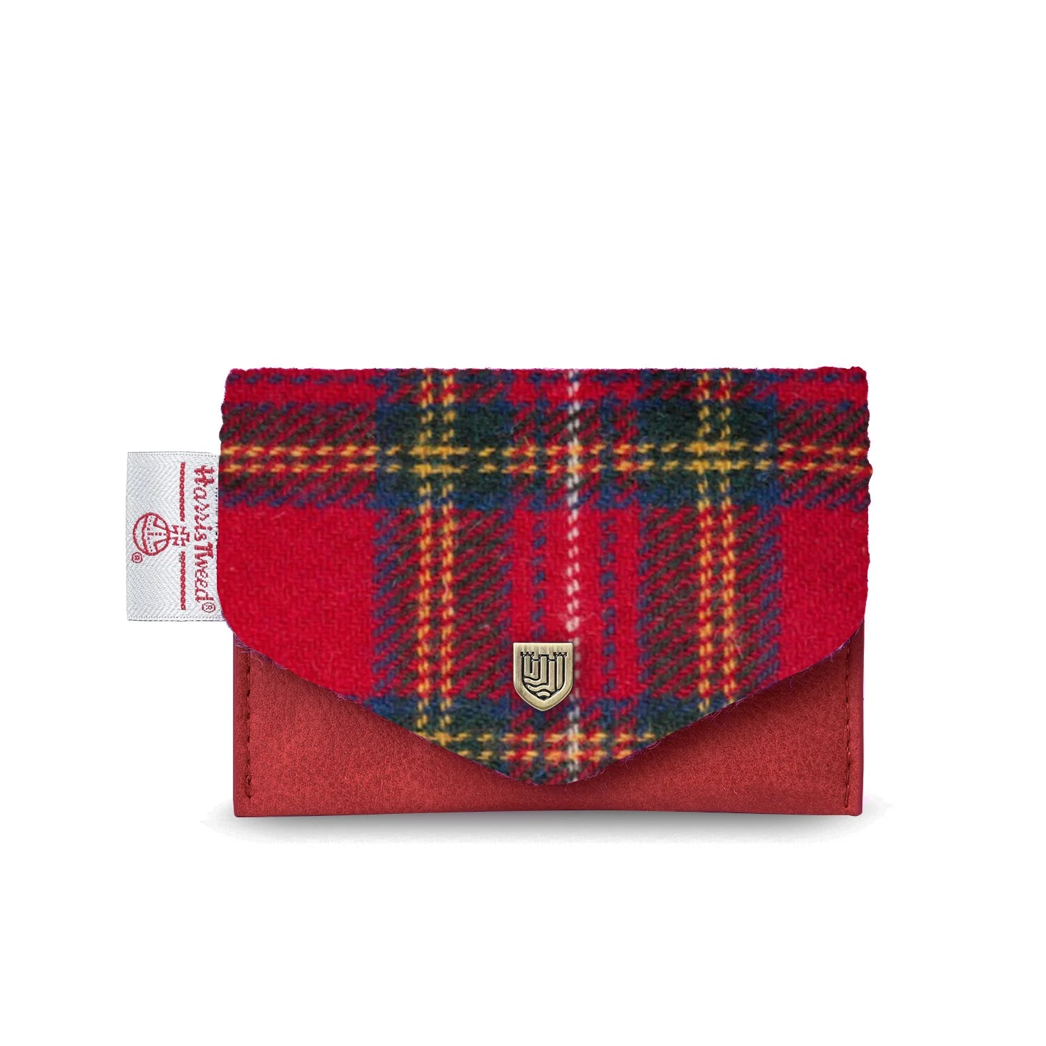 Islander Card Wallet Made With Harris Tweed - Royal Stewart
