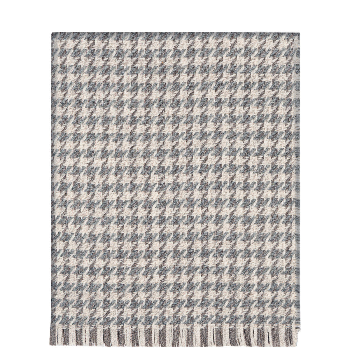 Lochcarron Bracken British Wool Corrie Blanket (Grey, Charcoal & Cream)