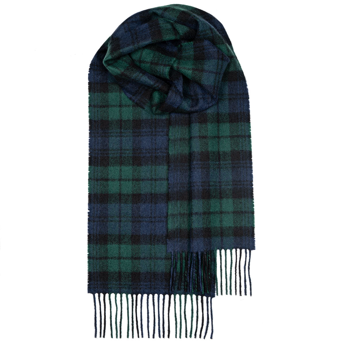 Lochcarron of Scotland Lambswool Tartan Scarf - Black Watch Modern