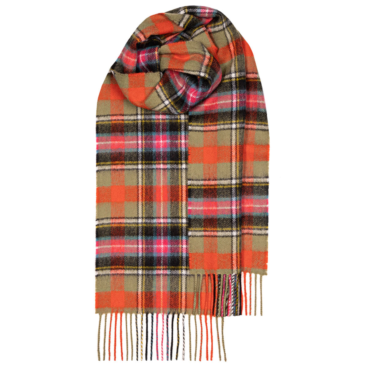 Lochcarron of Scotland Lambswool Tartan Scarf - Bruce of Kinnaird Ancient