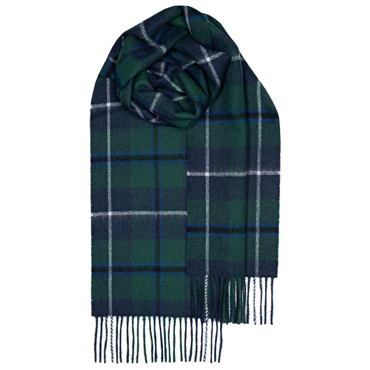 Lochcarron of Scotland Lambswool Tartan Scarf - Douglas Modern