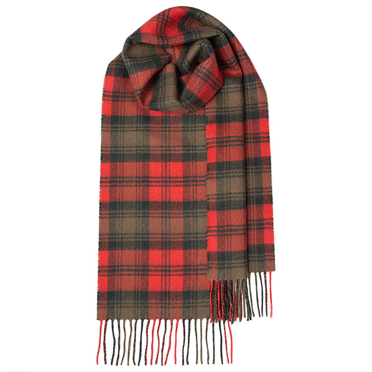 Lochcarron of Scotland Lambswool Tartan Scarf - Kerr Weathered