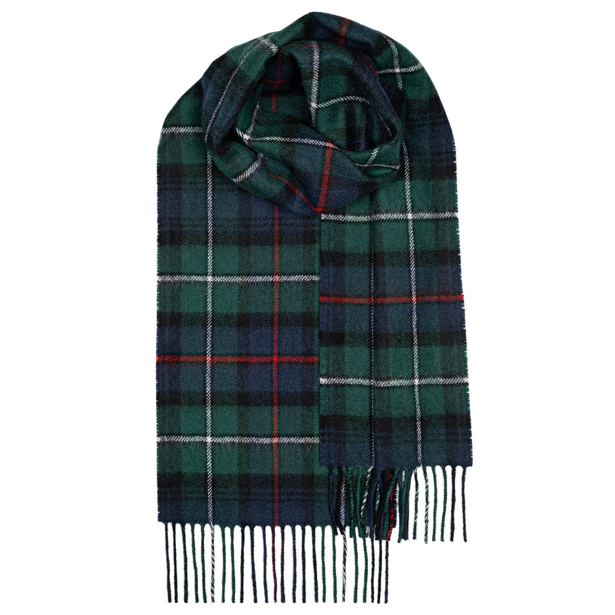 Lochcarron of Scotland Lambswool Tartan Scarf - MacKenzie Modern