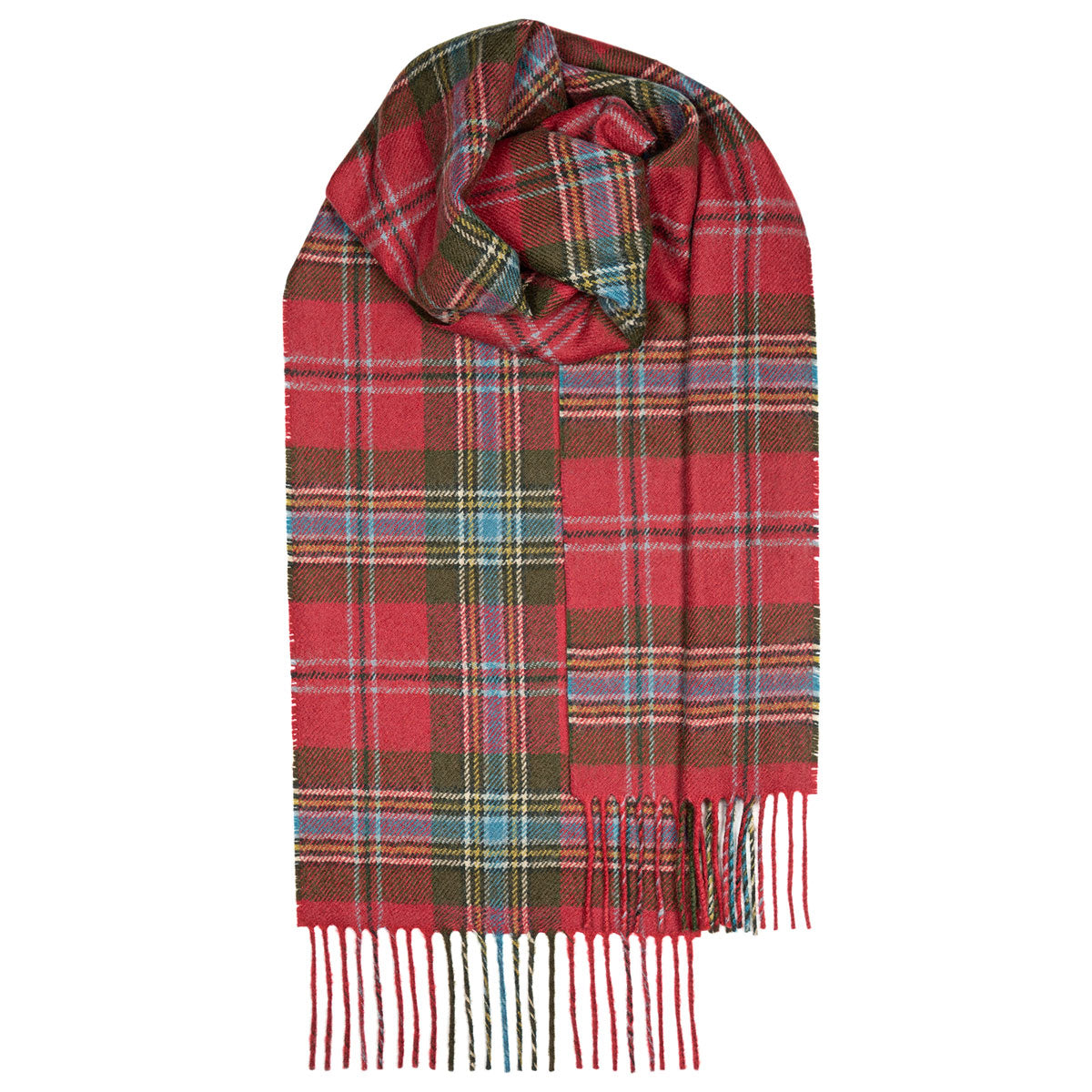 Lochcarron of Scotland Lambswool Tartan Scarf - MacLean of Duart Weathered