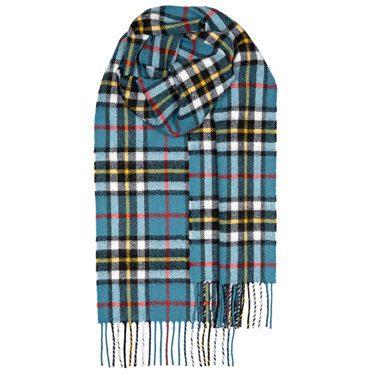 Lochcarron of Scotland Lambswool Tartan Scarf - Thompson Blue