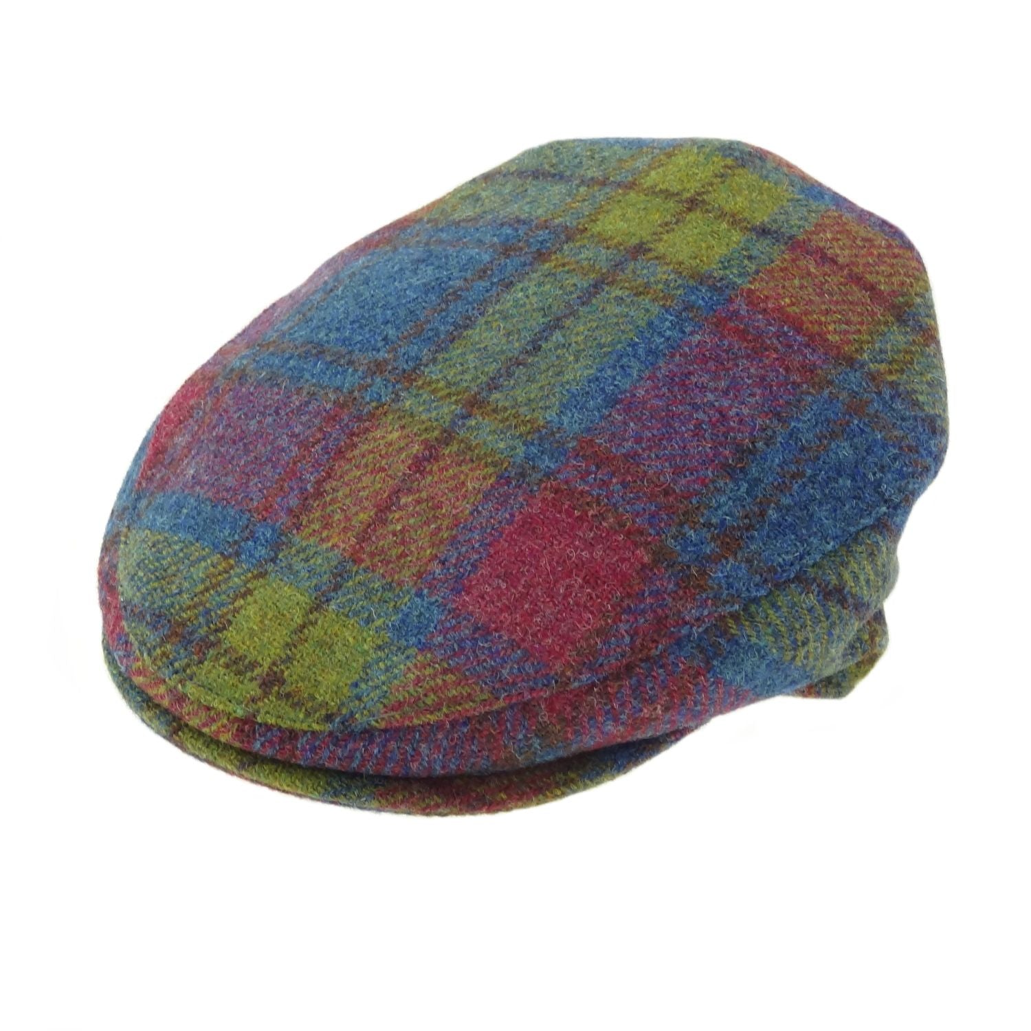 Ladies One Size Harris Tweed Flat Cap - COL46