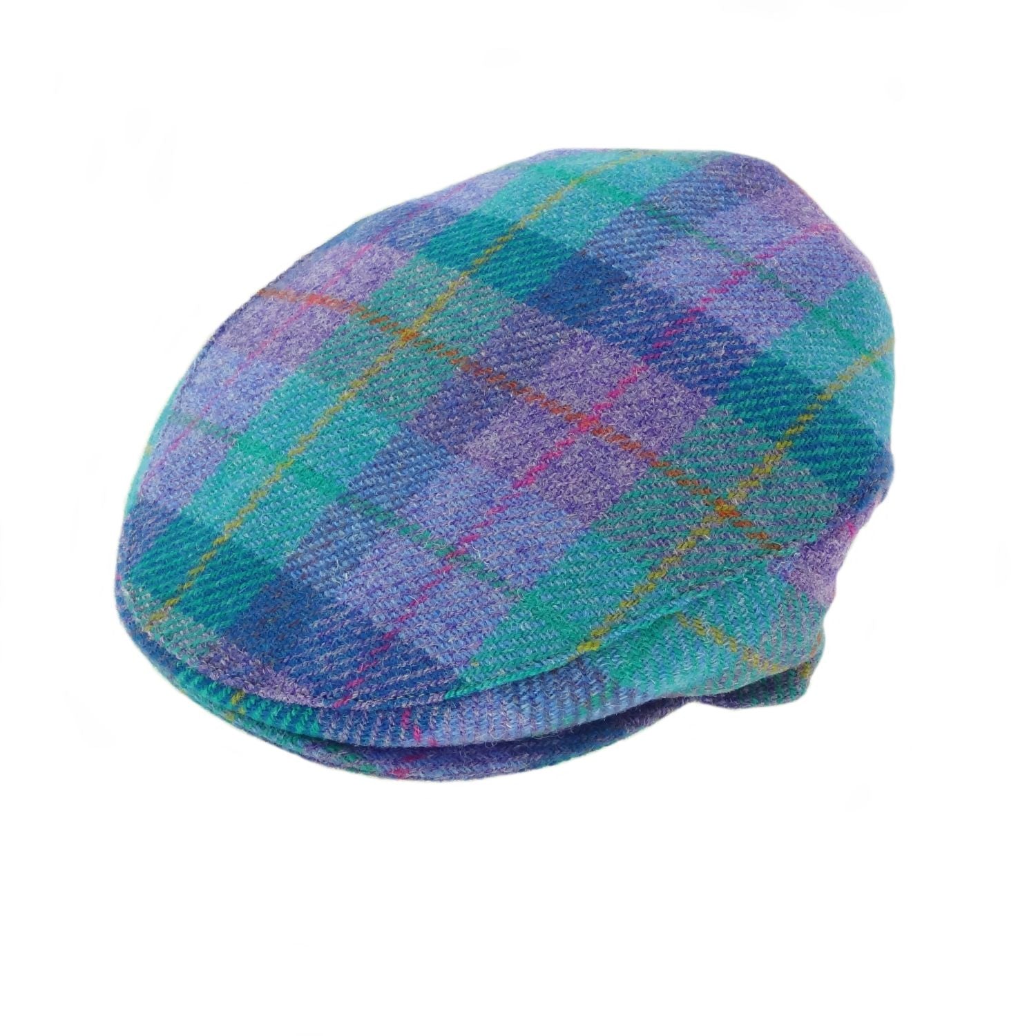 Ladies One Size Harris Tweed Flat Cap - COL79