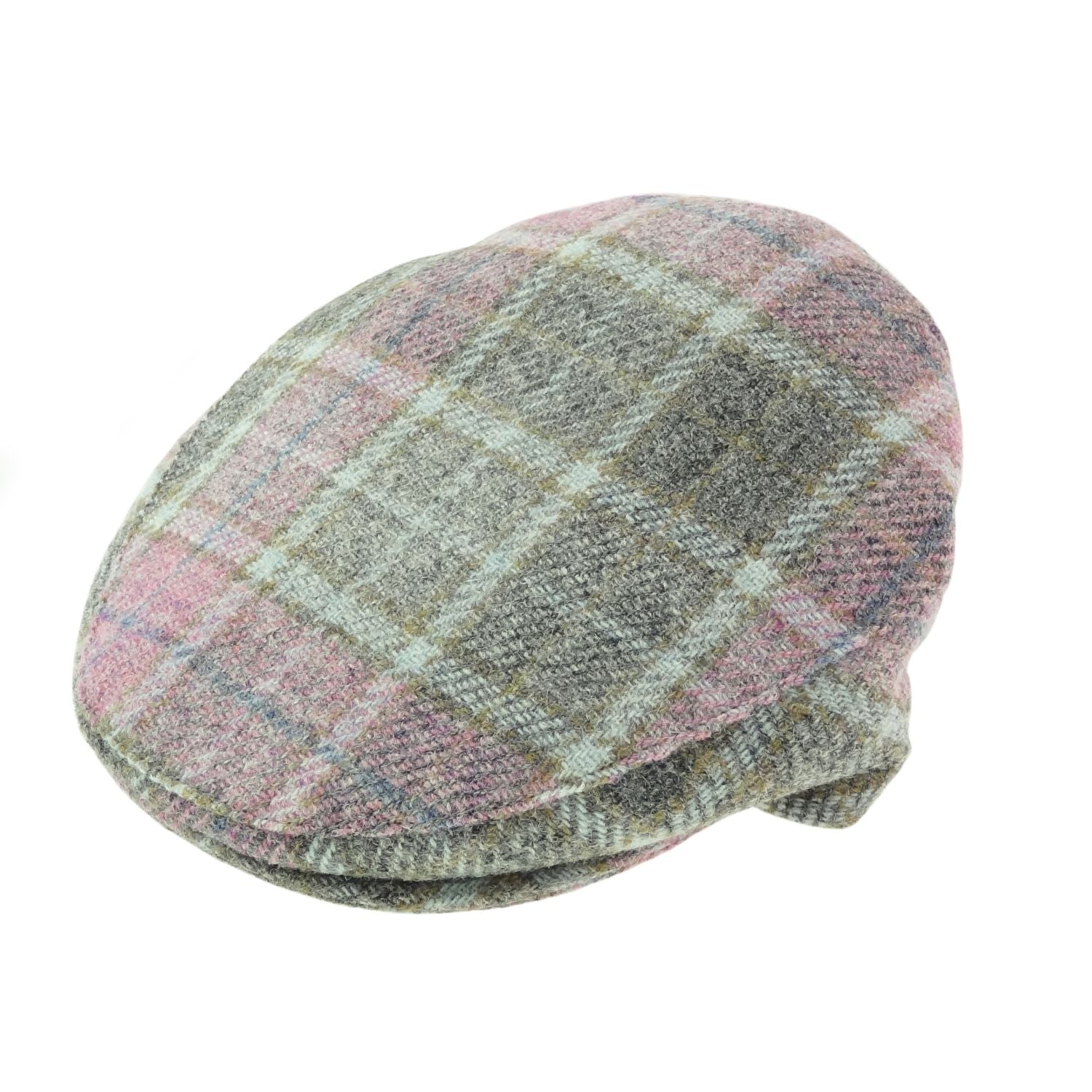 Ladies One Size Harris Tweed Flat Cap - COL134