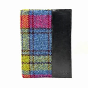 Maccessori Harris Tweed A5 Notebook - Blue Pink