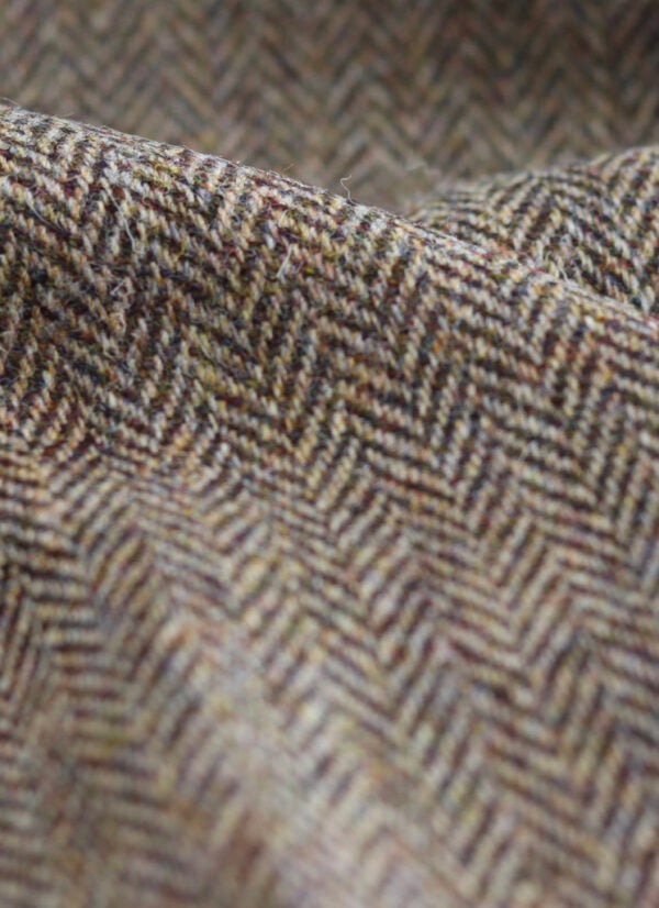 Harris Tweed Fawn Herringbone Cloth Fabric | Harris Tweed Scotland