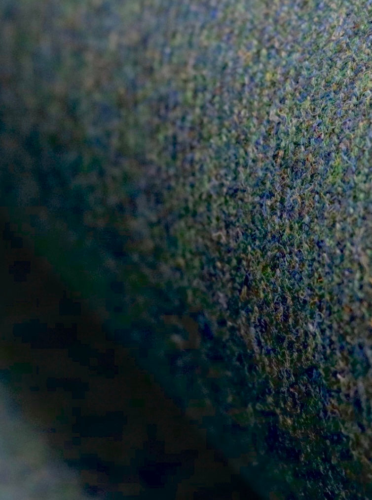 Harris Tweed Teal Mix Cloth Fabric | Harris Tweed Scotland