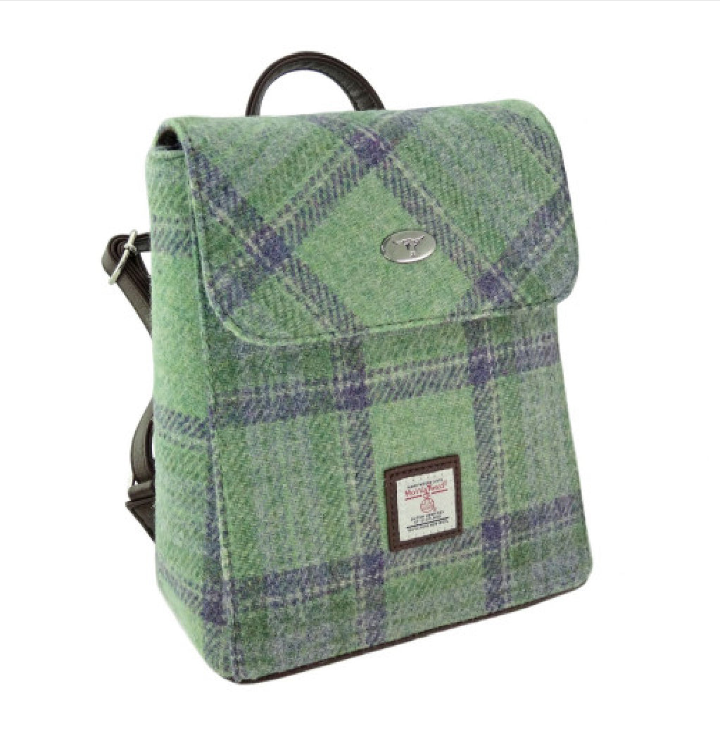 Tummel Mini Backpack with Harris Tweed - COL139 | Harris Tweed Scotland