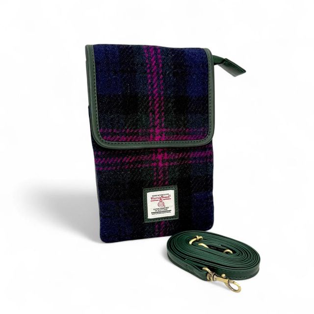 Maccessori Mini Crossbody Bag with Harris Tweed Baird Check – Image 2 | Harris Tweed Scotland