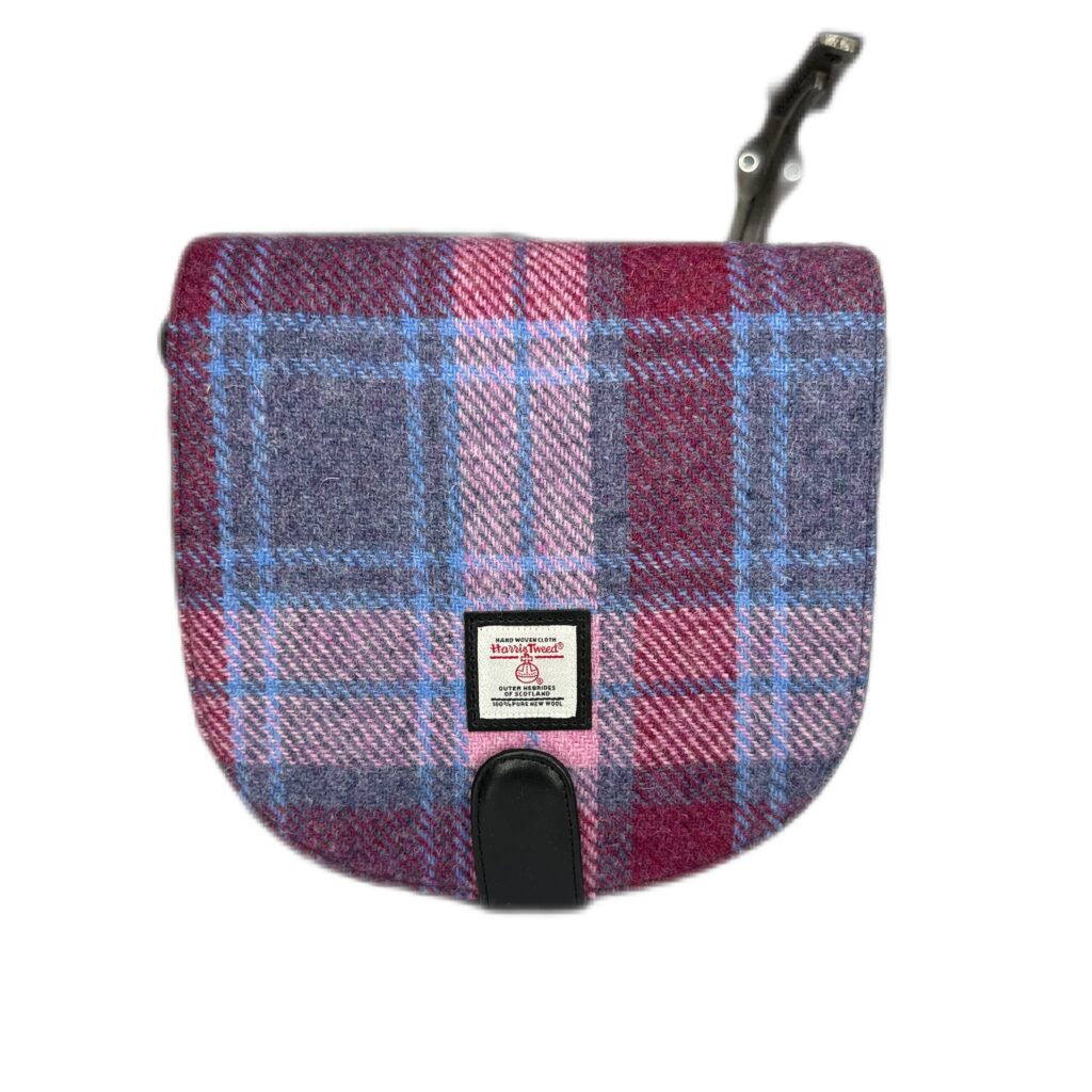 Maccessori Crossbody Bag with Harris Tweed - Pastel Pink