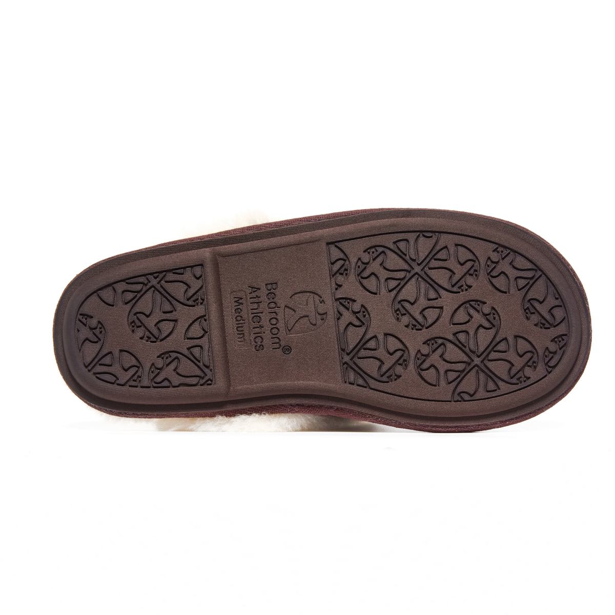 Kate Ladies' Sheepskin Lined Mule Slippers (Chocolate / Green Check)