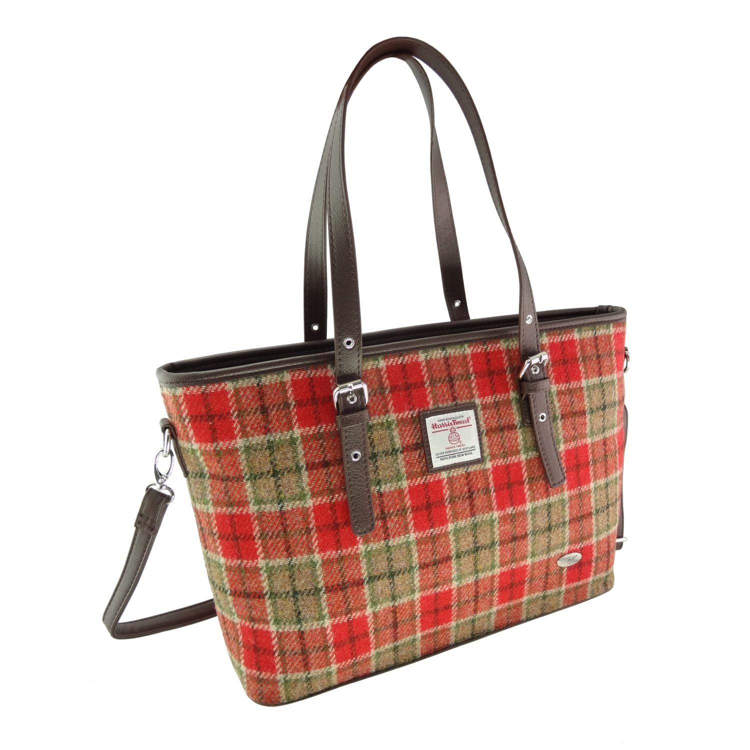 Harris Tweed Spey Tote Handbag with Shoulder Strap - COL141