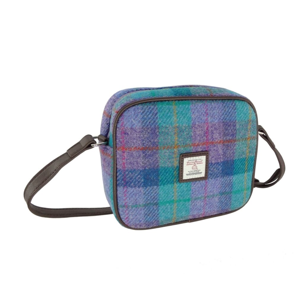 Harris Tweed Almond Square Mini Handbag - COL79 | Harris Tweed Scotland