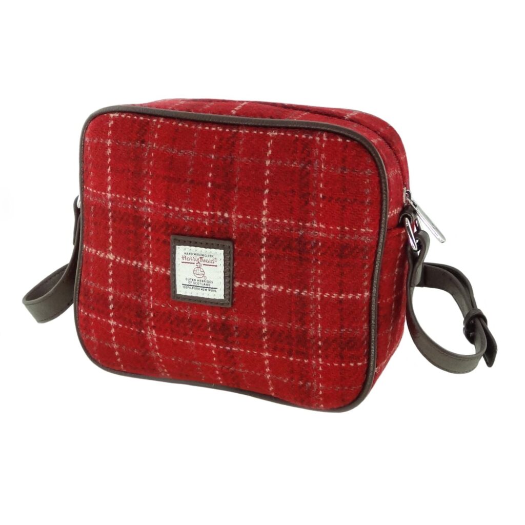 Harris Tweed Almond Square Mini Handbag - COL102 | Harris Tweed Scotland