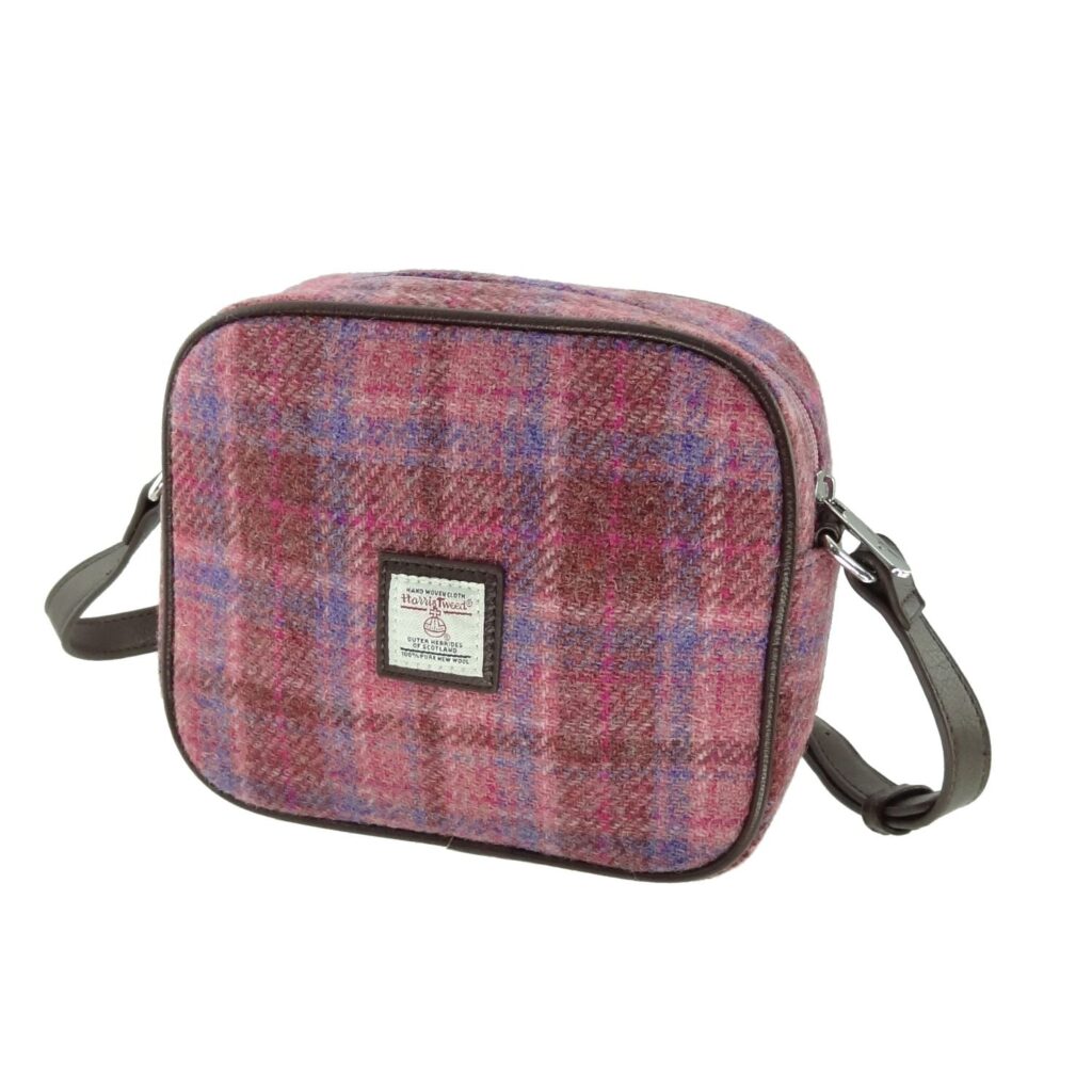 Harris Tweed Almond Square Mini Handbag - COL103 | Harris Tweed Scotland