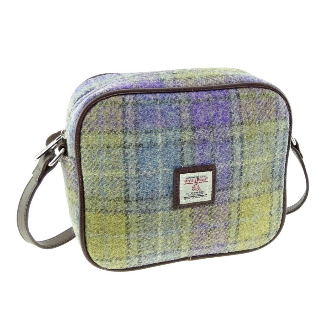 Harris Tweed Almond Square Mini Handbag - COL112 | Harris Tweed Scotland