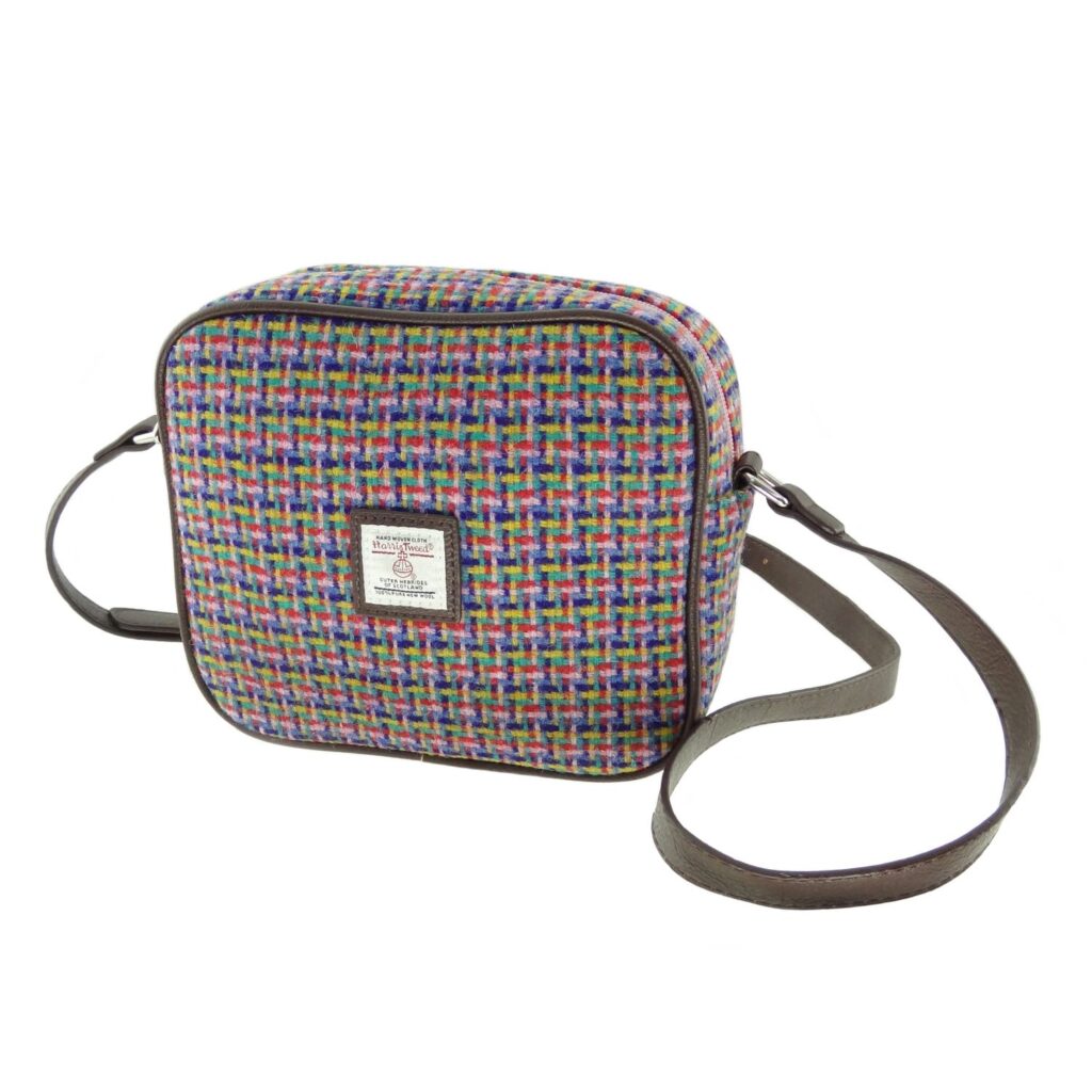 Harris Tweed Almond Square Mini Handbag - COL116 | Harris Tweed Scotland