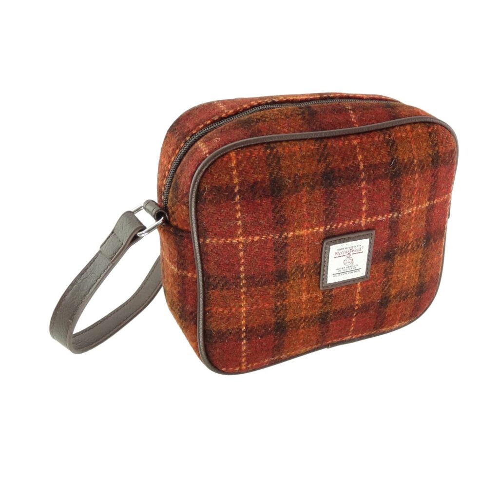 Harris Tweed Almond Square Mini Handbag - COL117 | Harris Tweed Scotland