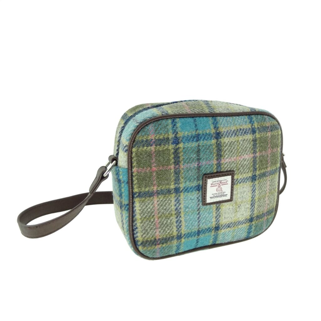 Harris Tweed Almond Square Mini Handbag - COL122 | Harris Tweed Scotland