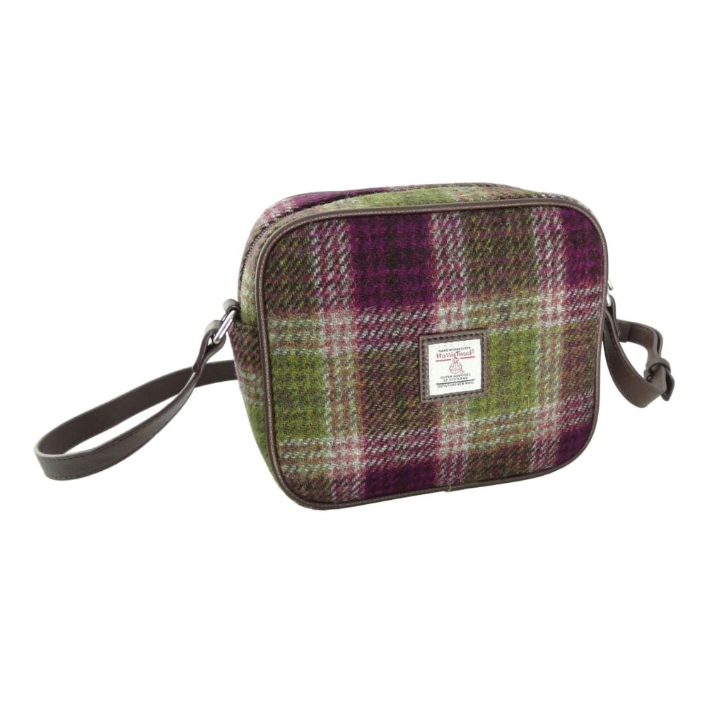 Harris Tweed Almond Square Mini Handbag - COL125 | Harris Tweed Scotland