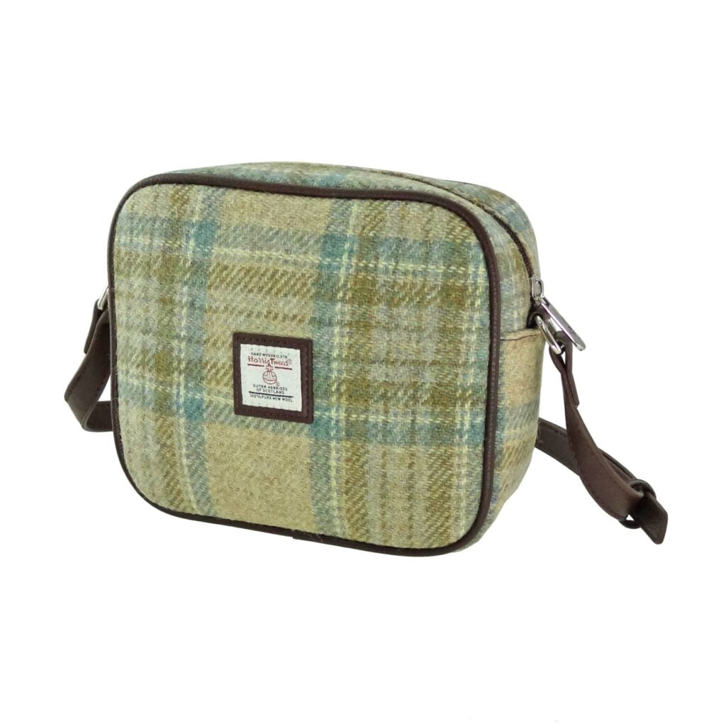 Harris Tweed Almond Square Mini Handbag - COL132 | Harris Tweed Scotland