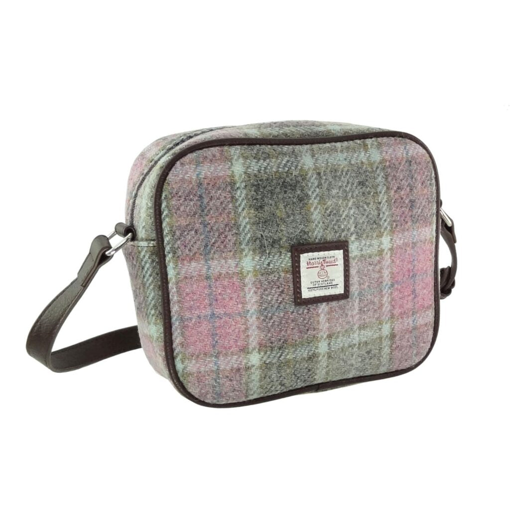 Harris Tweed Almond Square Mini Handbag - COL134 | Harris Tweed Scotland