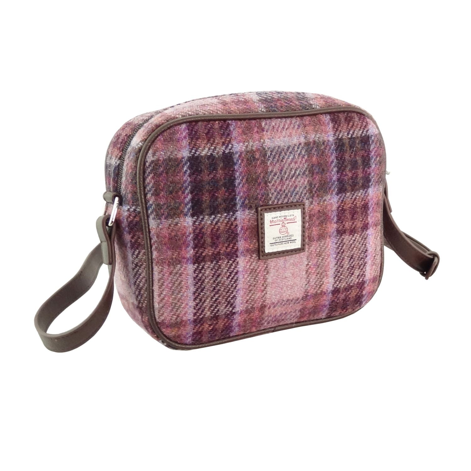 Almond Square Mini Handbag with Harris Tweed COL154 | Harris Tweed Scotland
