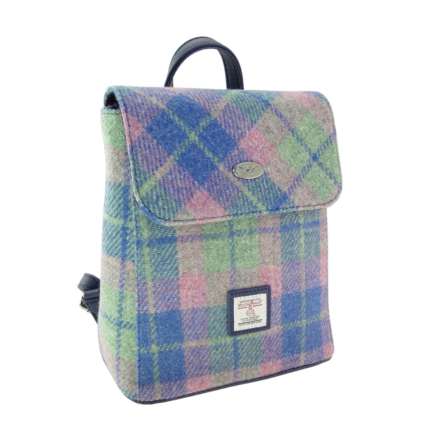Tummel Mini Backpack with Harris Tweed - COL135 | Harris Tweed Scotland