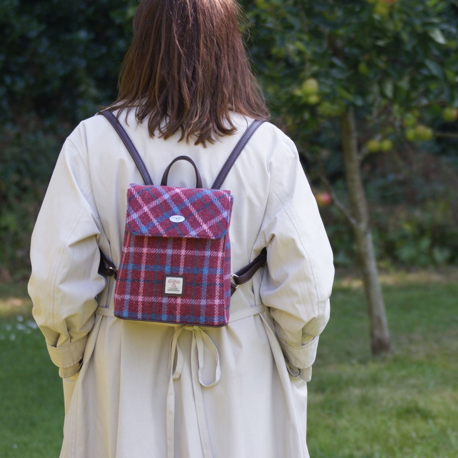 Tummel Mini Backpack with Harris Tweed COL158 – Image 2 | Harris Tweed Scotland