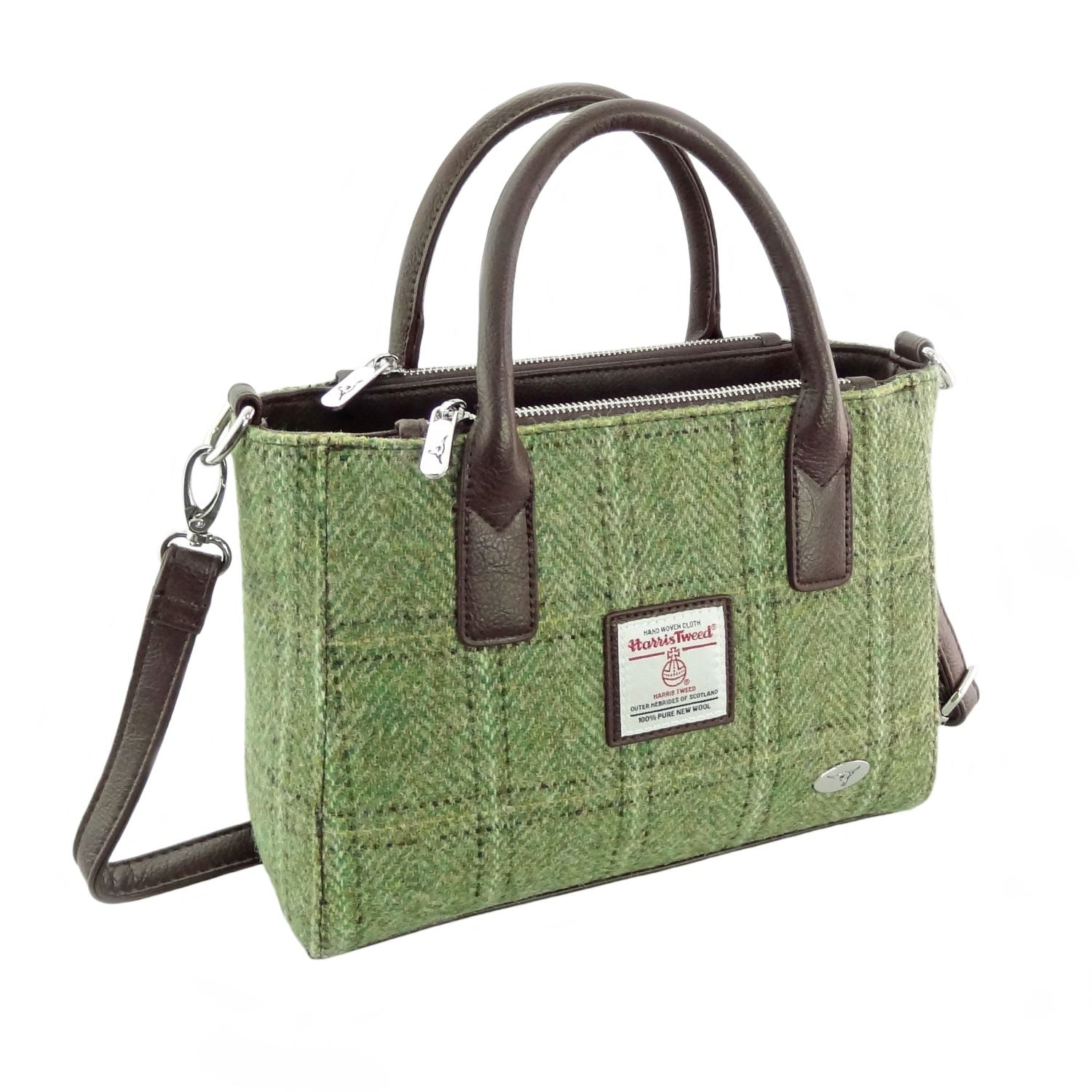 Brora Small Tote Bag with Shoulder Strap & Harris Tweed COL153 | Harris Tweed Scotland