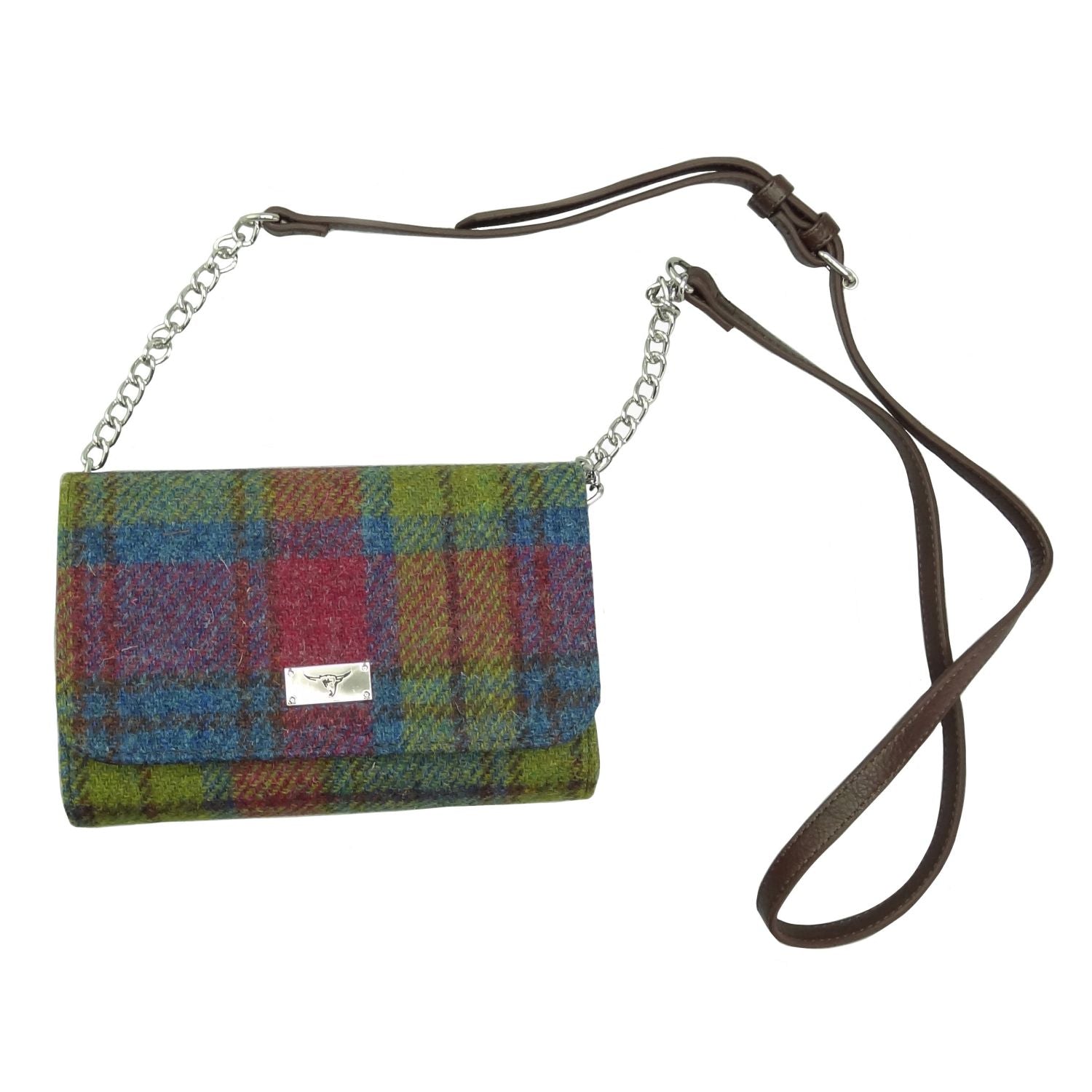 Harris Tweed Strathy Wallet Shoulder Bag - COL46 | Harris Tweed Scotland