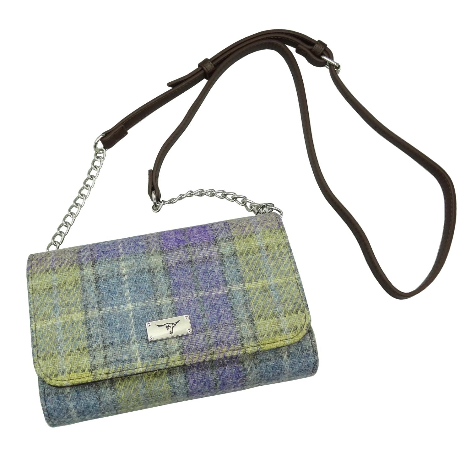 Harris Tweed Strathy Wallet Shoulder Bag - COL112 | Harris Tweed Scotland