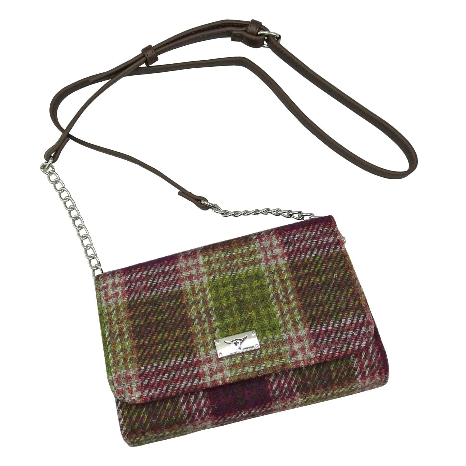 Harris Tweed Strathy Wallet Shoulder Bag - COL125 | Harris Tweed Scotland