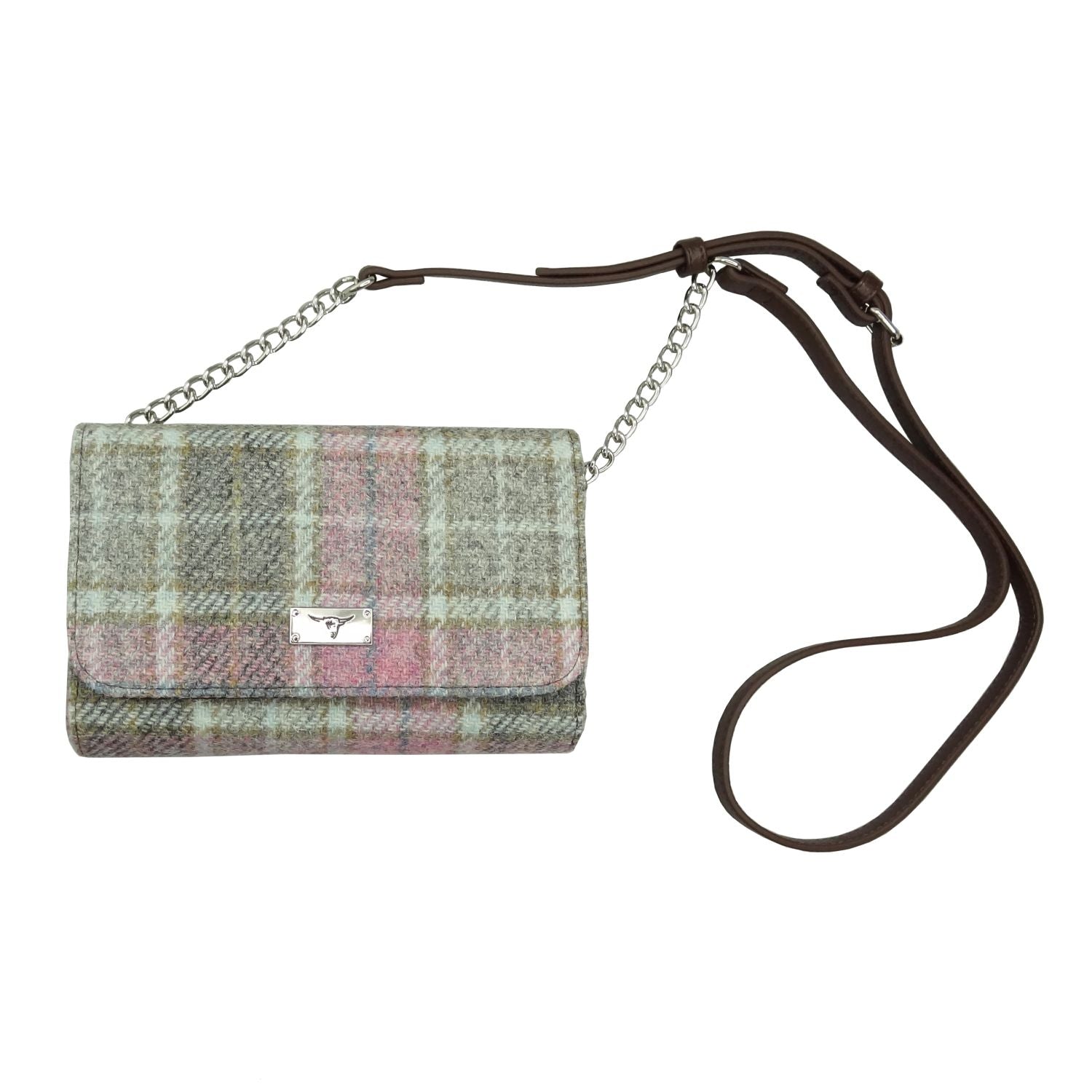 Harris Tweed Strathy Wallet Shoulder Bag - COL134 | Harris Tweed Scotland
