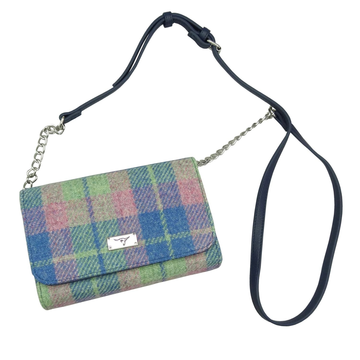 Harris Tweed Strathy Wallet Shoulder Bag - COL135 | Harris Tweed Scotland
